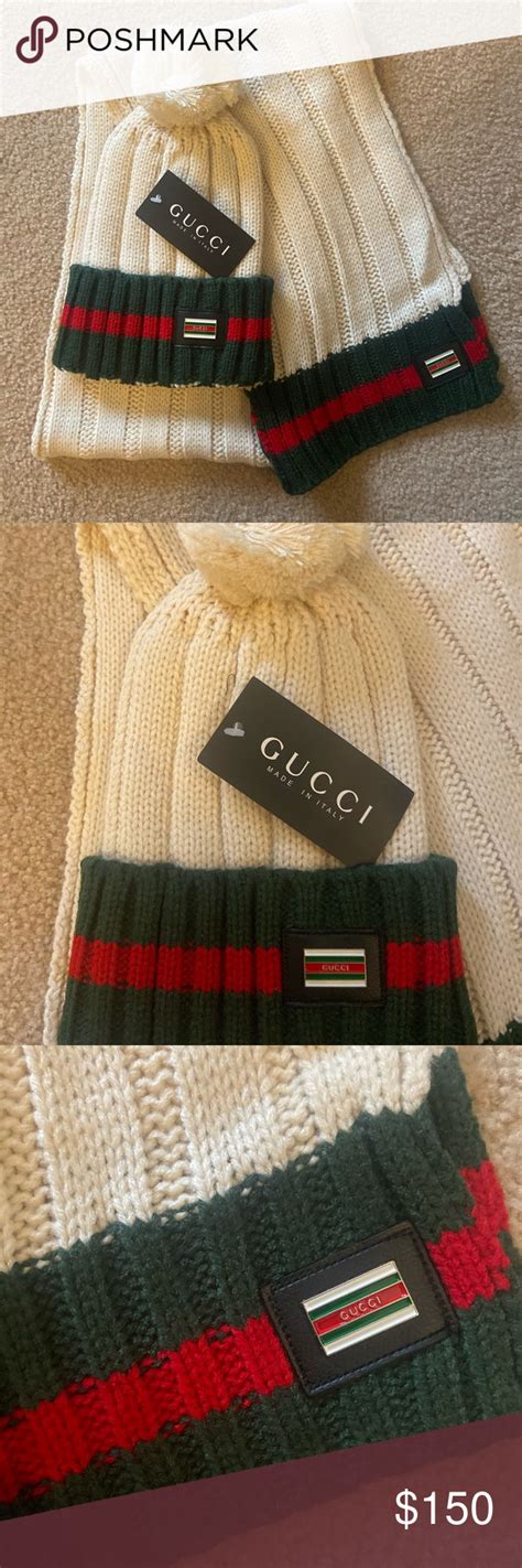 gucci wool hat and scarf set|authentic gucci scarves.